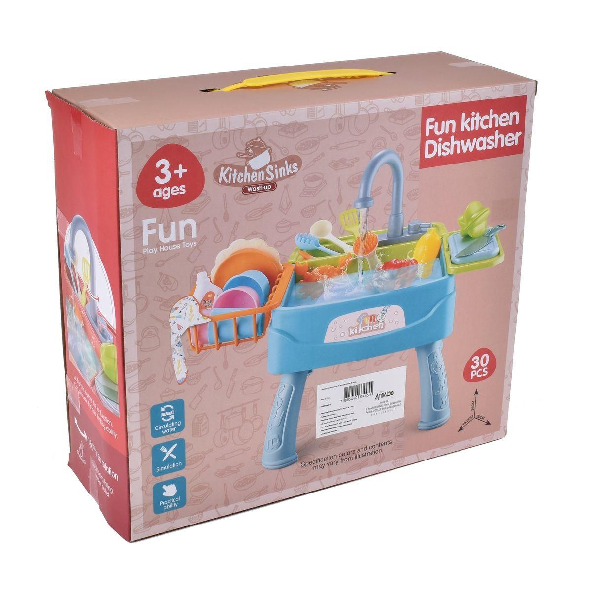 Lavaplatos Con Recirculacion De Agua Y Accesorios 30 Piezas-2