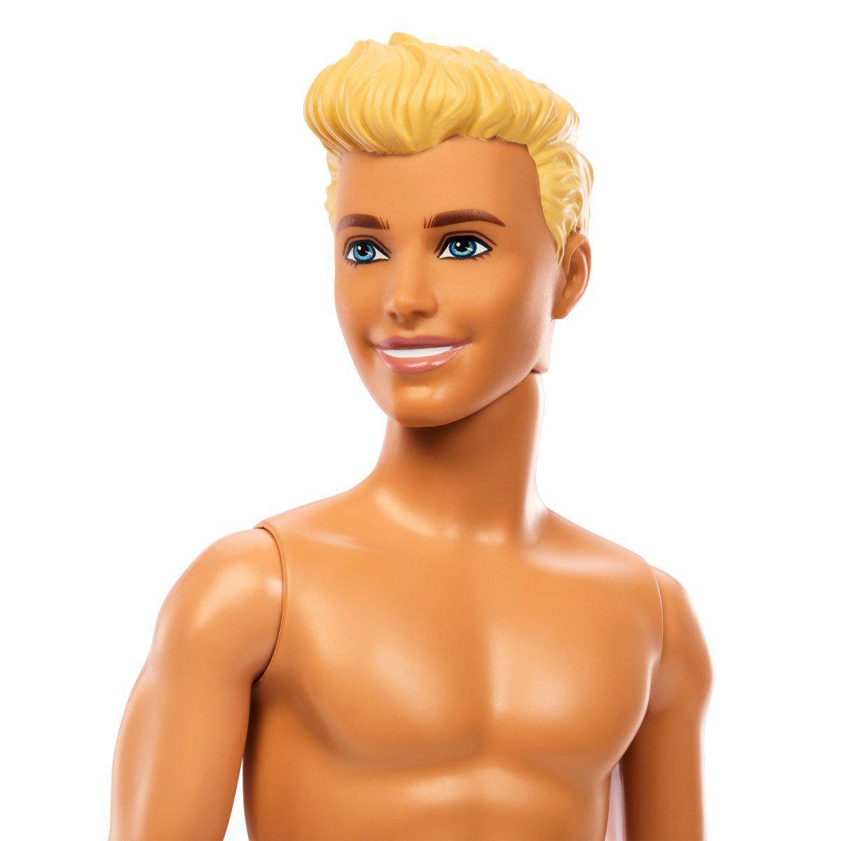 BARBIE MUÑECO KEN DE PLAYA CON TRAJE DE BAÑO ROSA Y AZUL-5