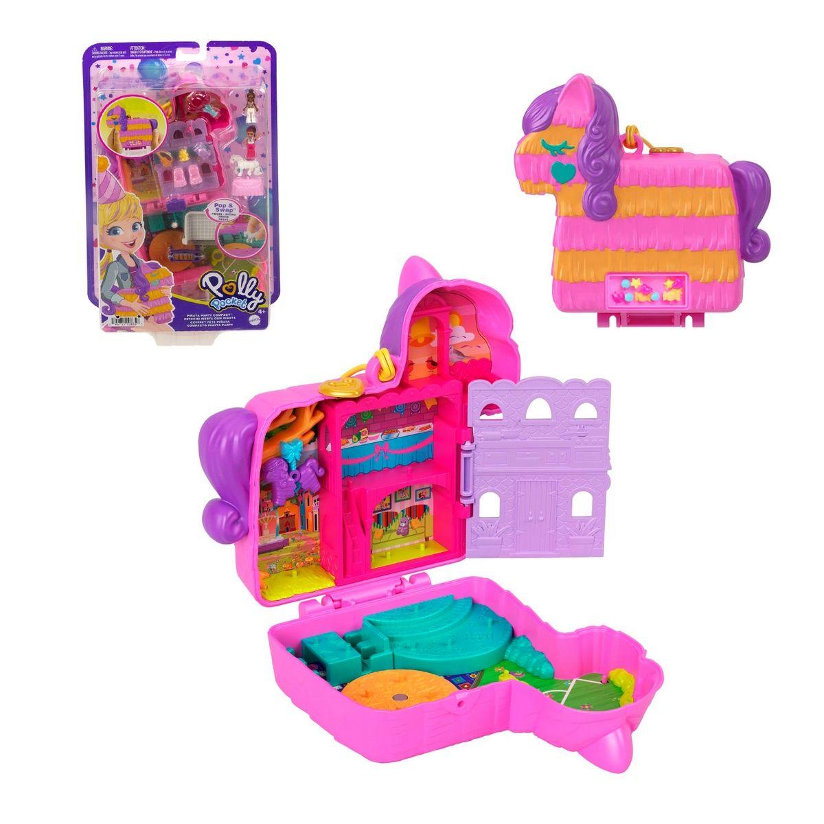 Polly Pocket Set De Juego Compacto Fiesta De Piñata-1