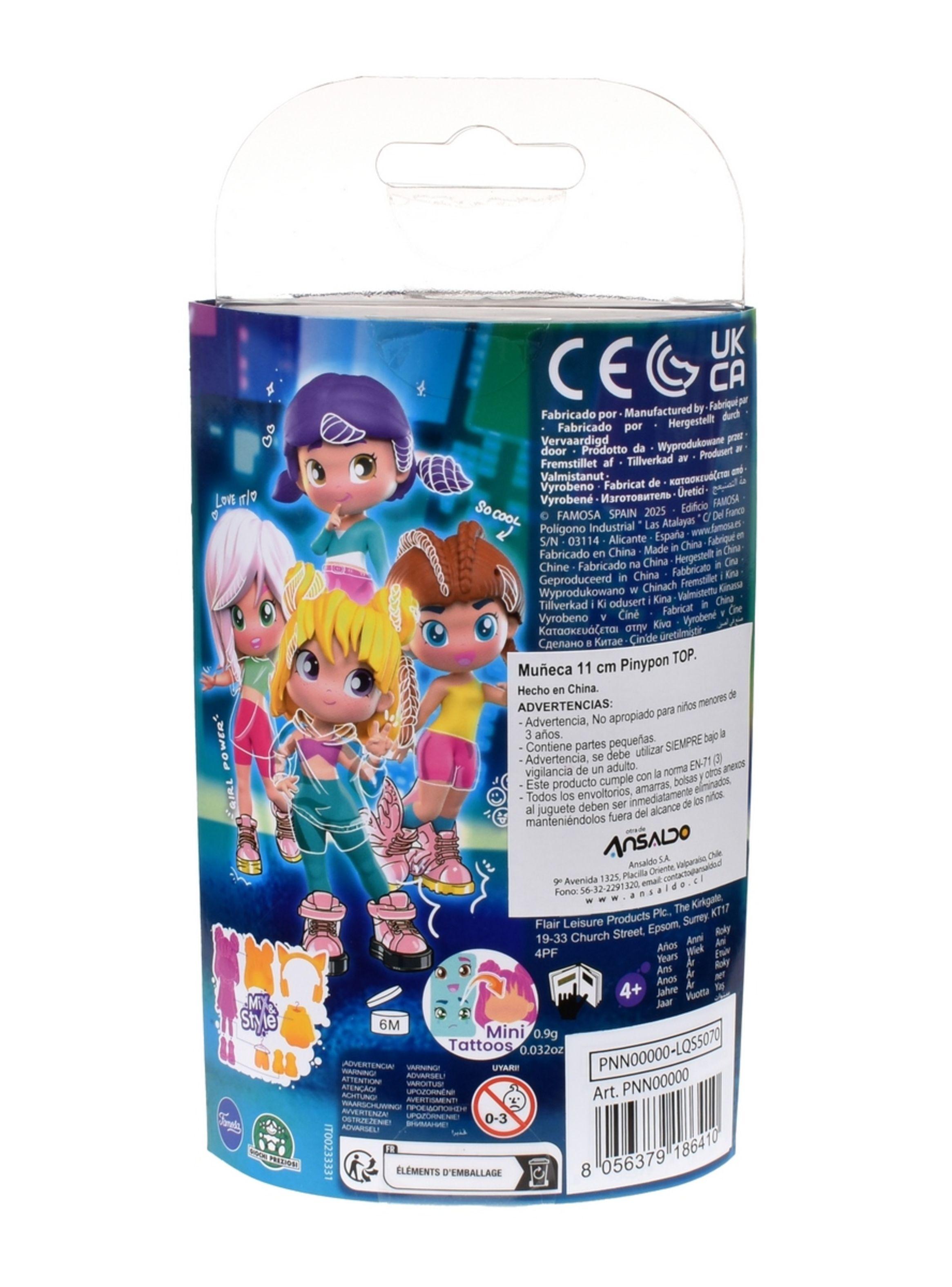 Muñeca 11 Cm Pinypon Top - Morado-3