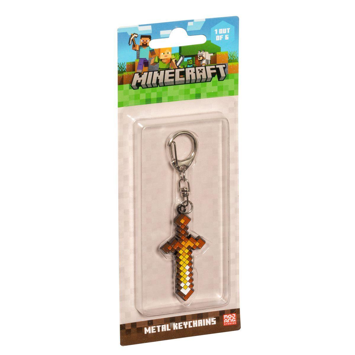 FIGURA LLAVERO METALICO MINECRAFT - ESPADA-1
