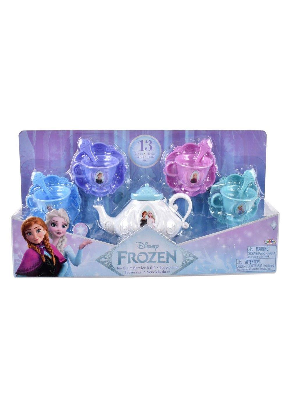 Mini Set De Té Con Cucharas Disney - Frozen Tetera Blanca-3