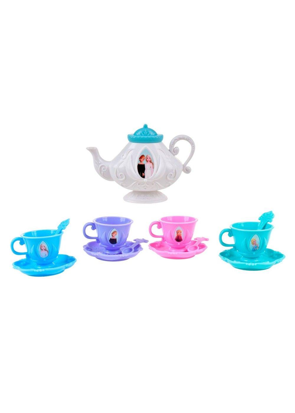 Mini Set De Té Con Cucharas Disney - Frozen Tetera Blanca-5