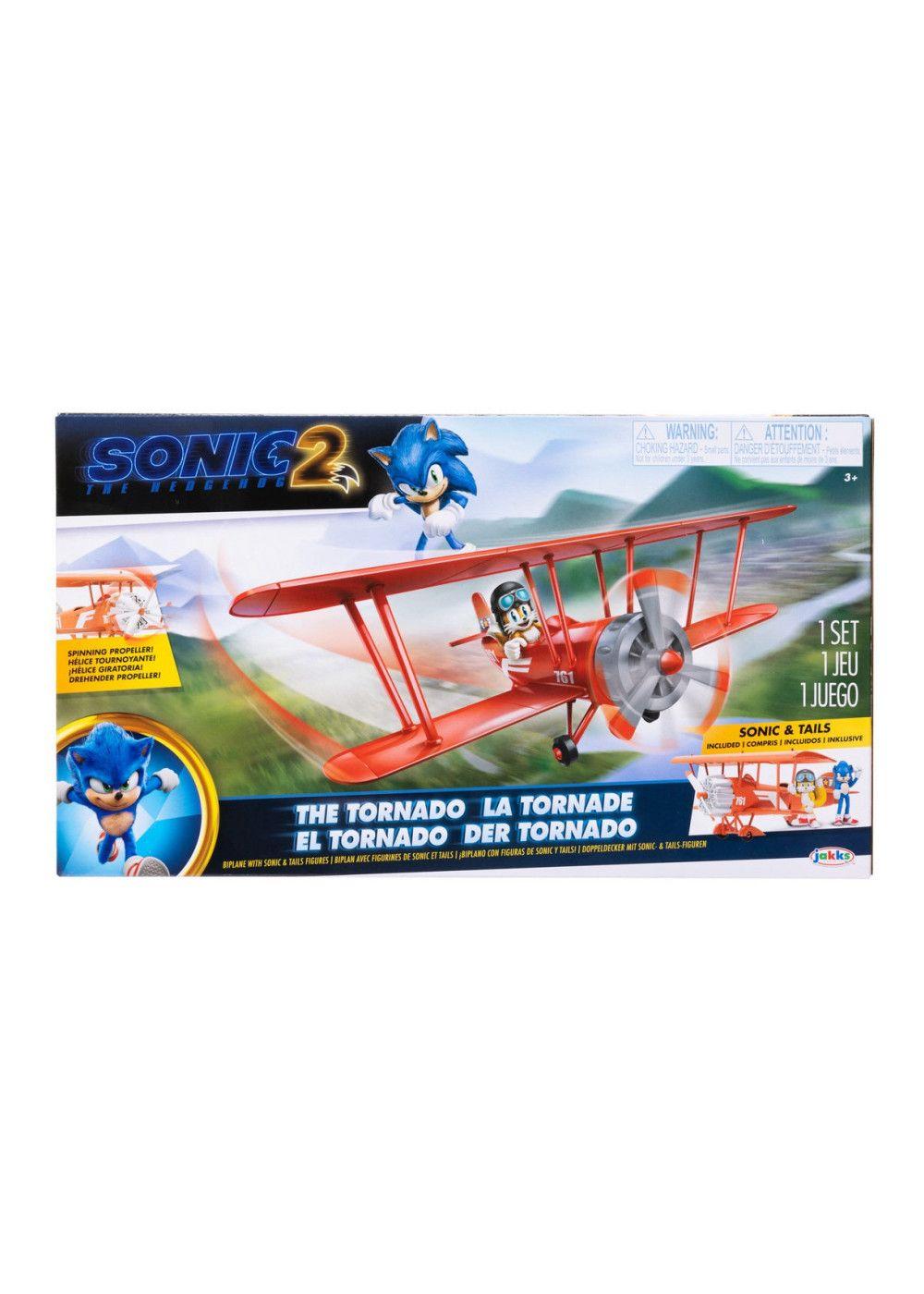 Avion Biplano Sonic Con Figura 6 Cms-2