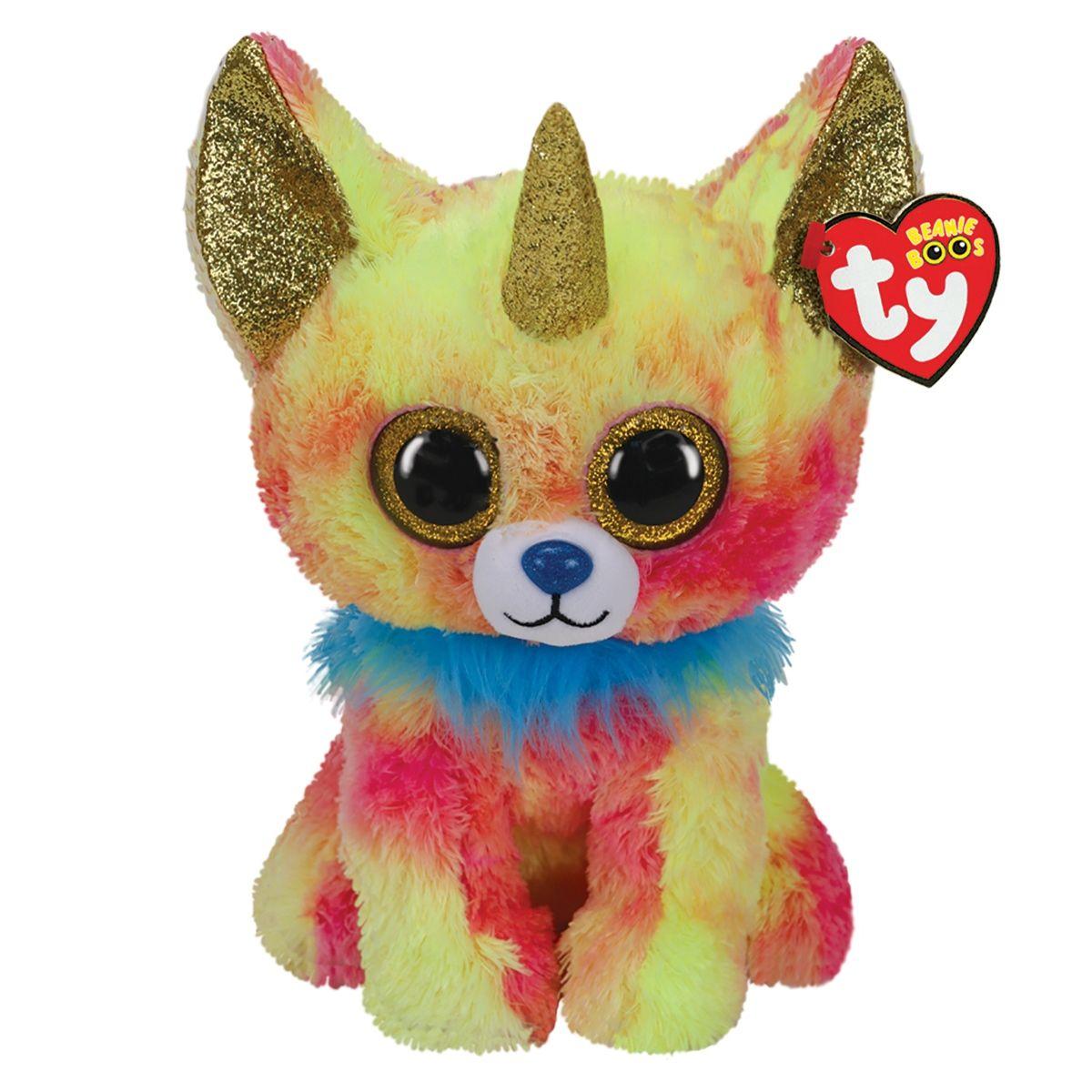 Ty Beanie Boos Yips Perro Chihuahua Unicornio Multicolor Med-0