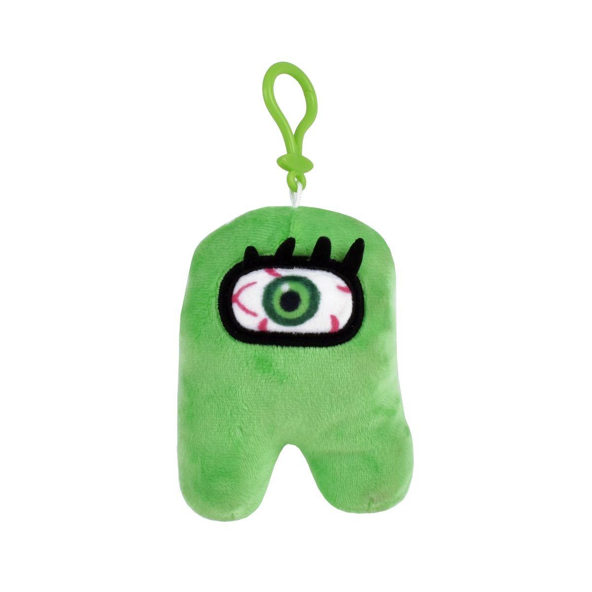 Peluche Among Us De 13 Cms Con Clip Para Colgar - Verde-1