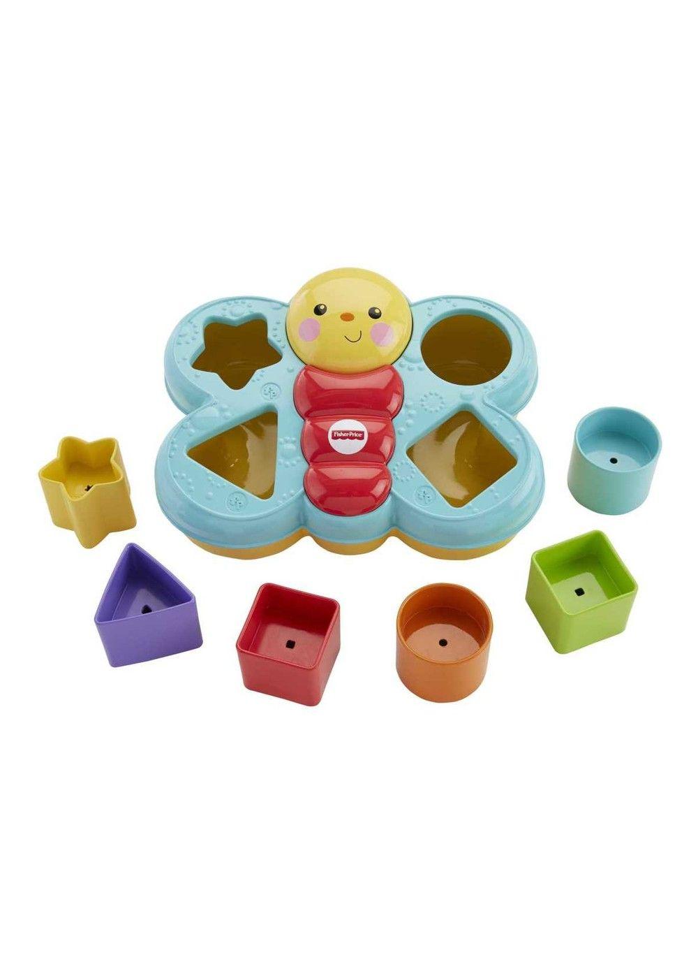 Juguete didáctico Fisher Price mariposa bloques para bebé-1