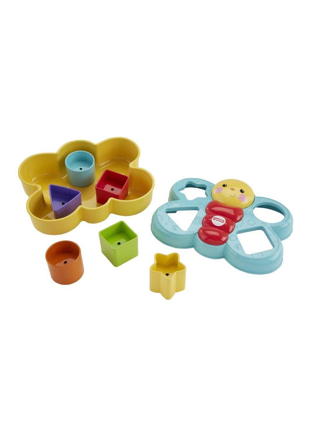 Juguete didáctico Fisher Price mariposa bloques para bebé-2