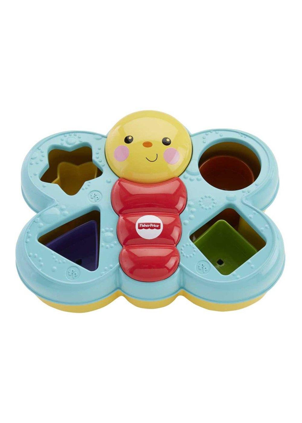 Juguete didáctico Fisher Price mariposa bloques para bebé-3