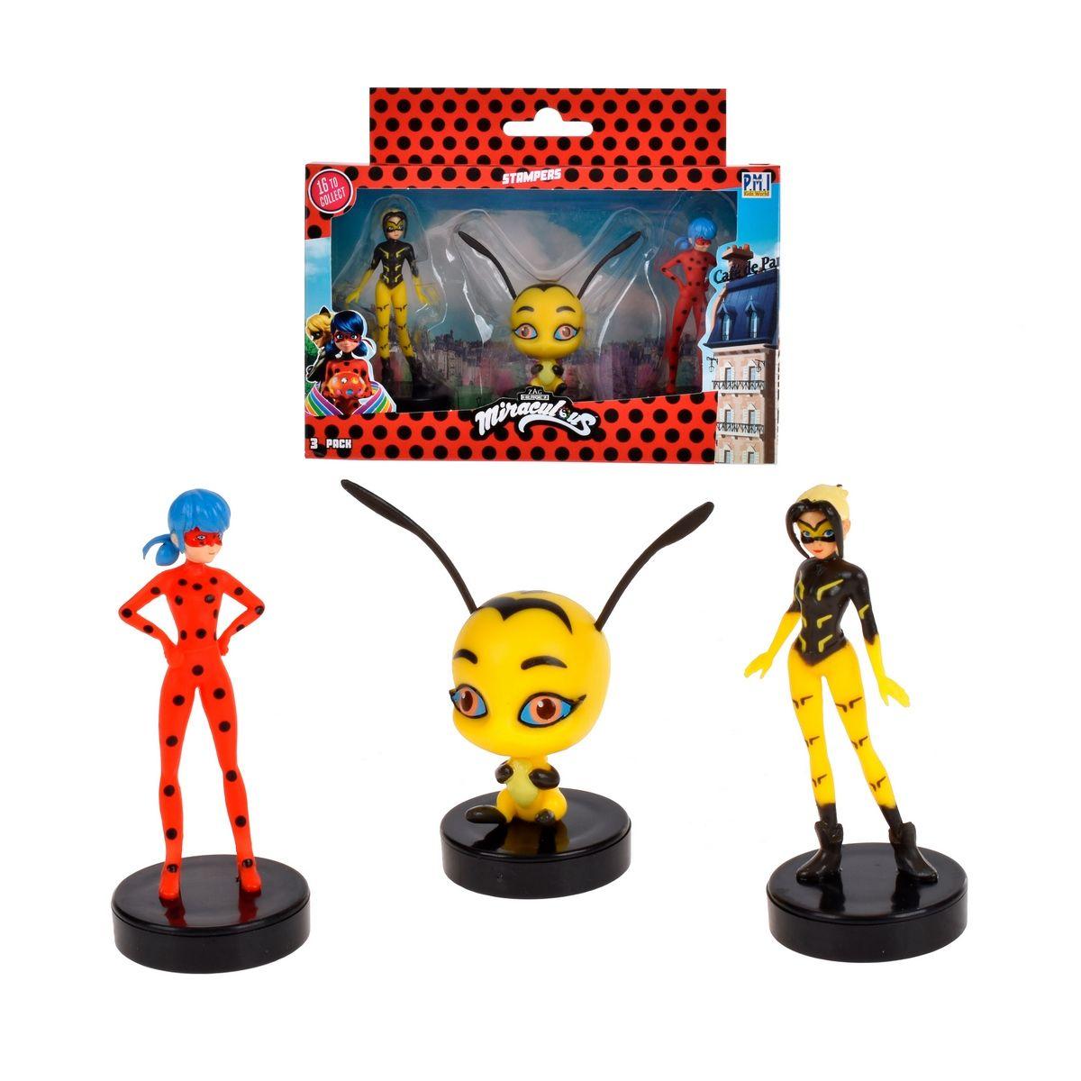Pack 3 Figuras Timbre Miraculous - Pollen-0