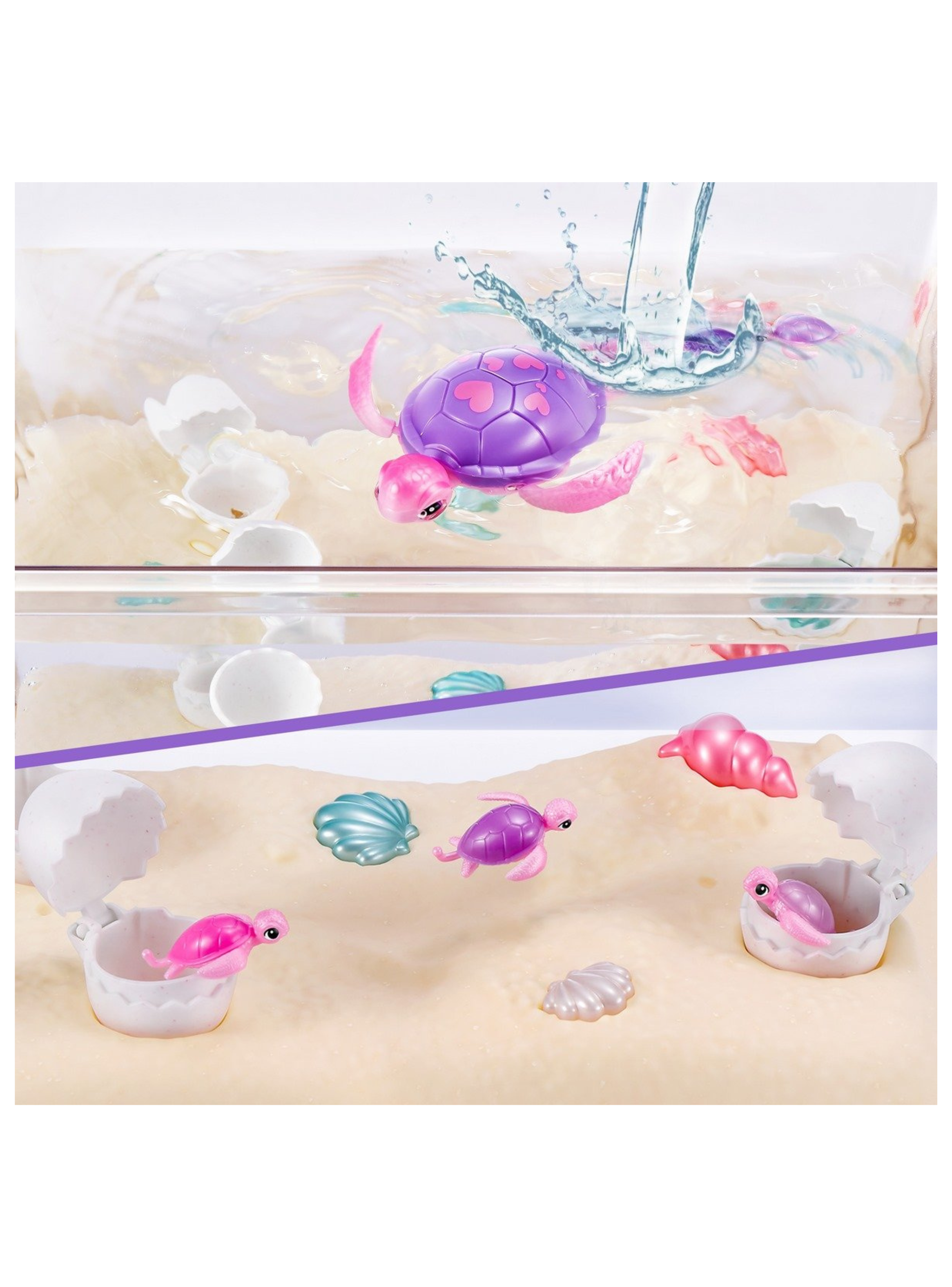 Mamá Y Bebé Tortuga Sorpresa Pets Alive De Zuru-3