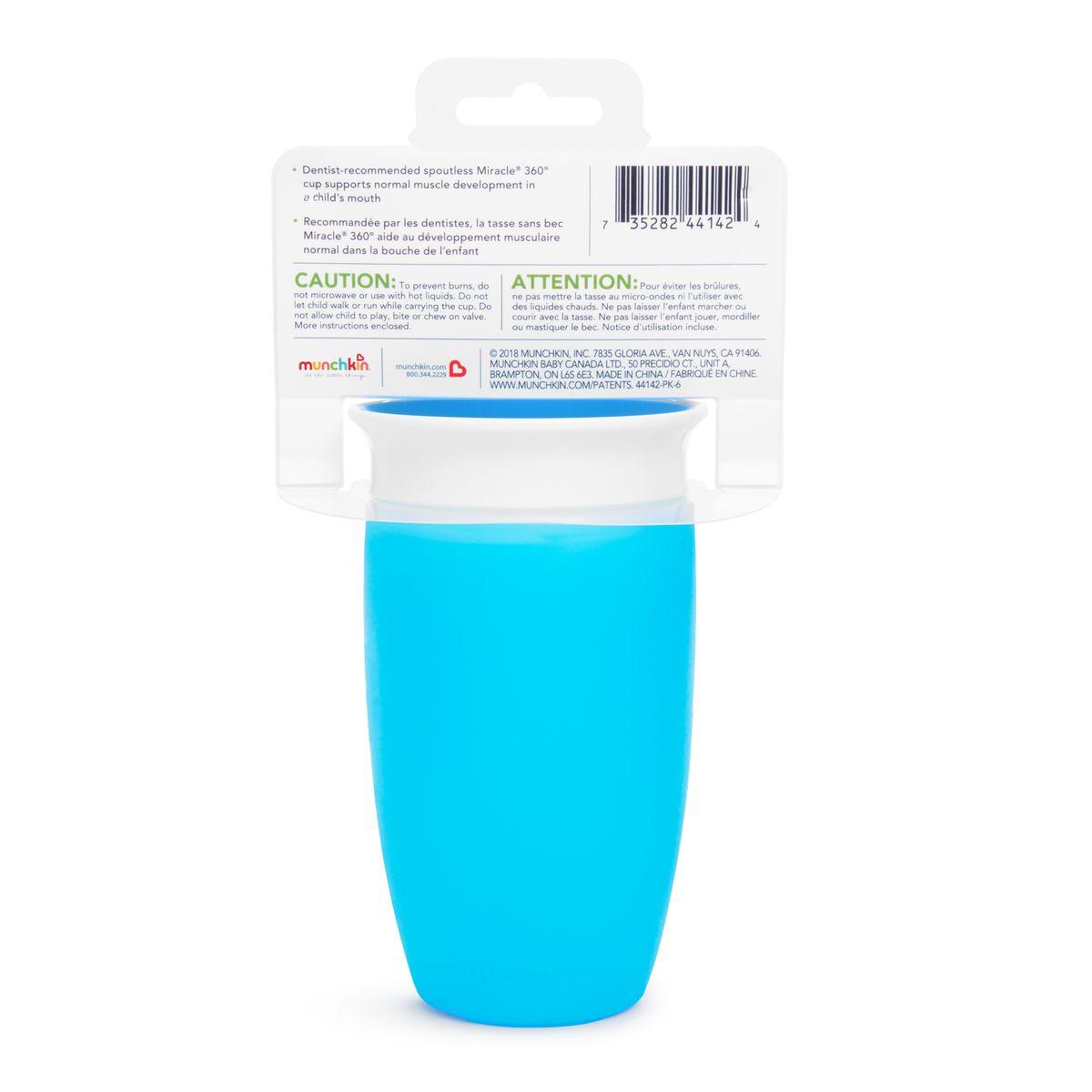 Vaso Antiderrame Miracle 360 Sippy 296Ml Munchkin - Celeste-4