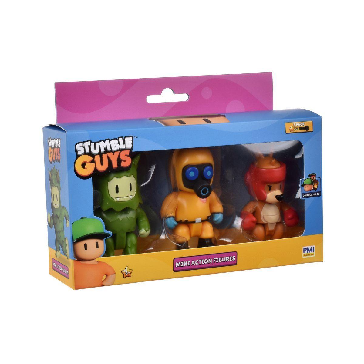 PACK 3 FIGURAS 8 CMS ARTICULADAS STUMBLE GUYS - HAZMAT NBC-3