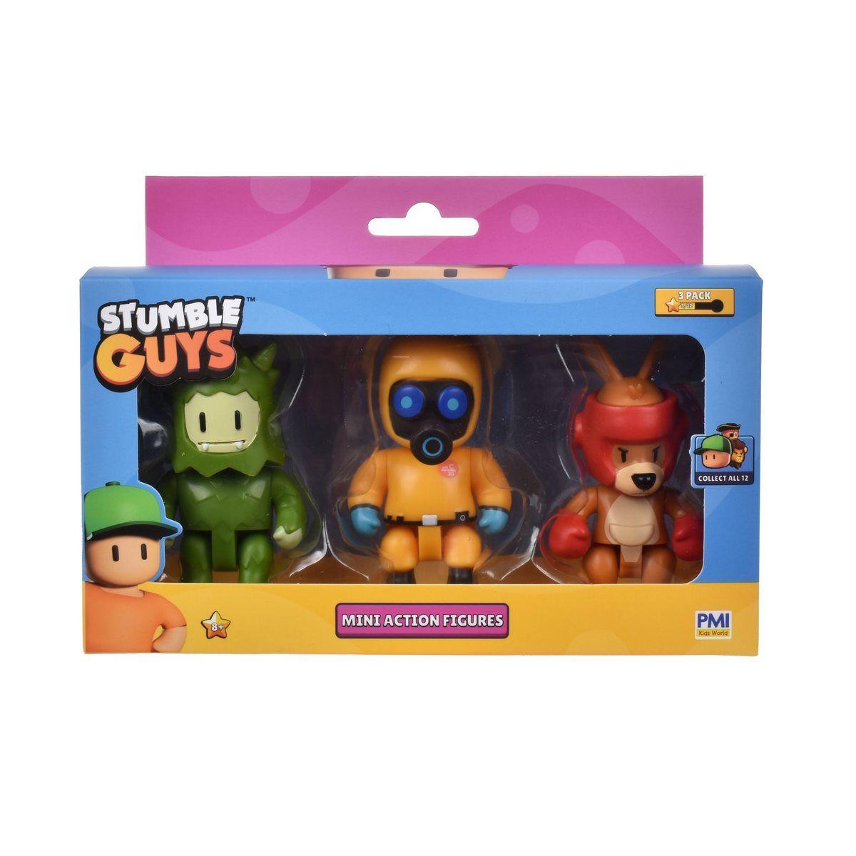 PACK 3 FIGURAS 8 CMS ARTICULADAS STUMBLE GUYS - HAZMAT NBC-2