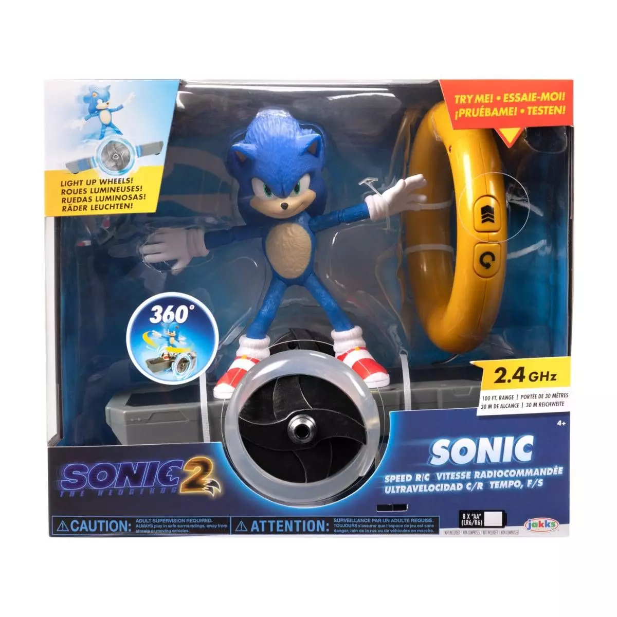 FIGURA RADIO CONTROLADA CON ARO PELICULA SONIC 2-2