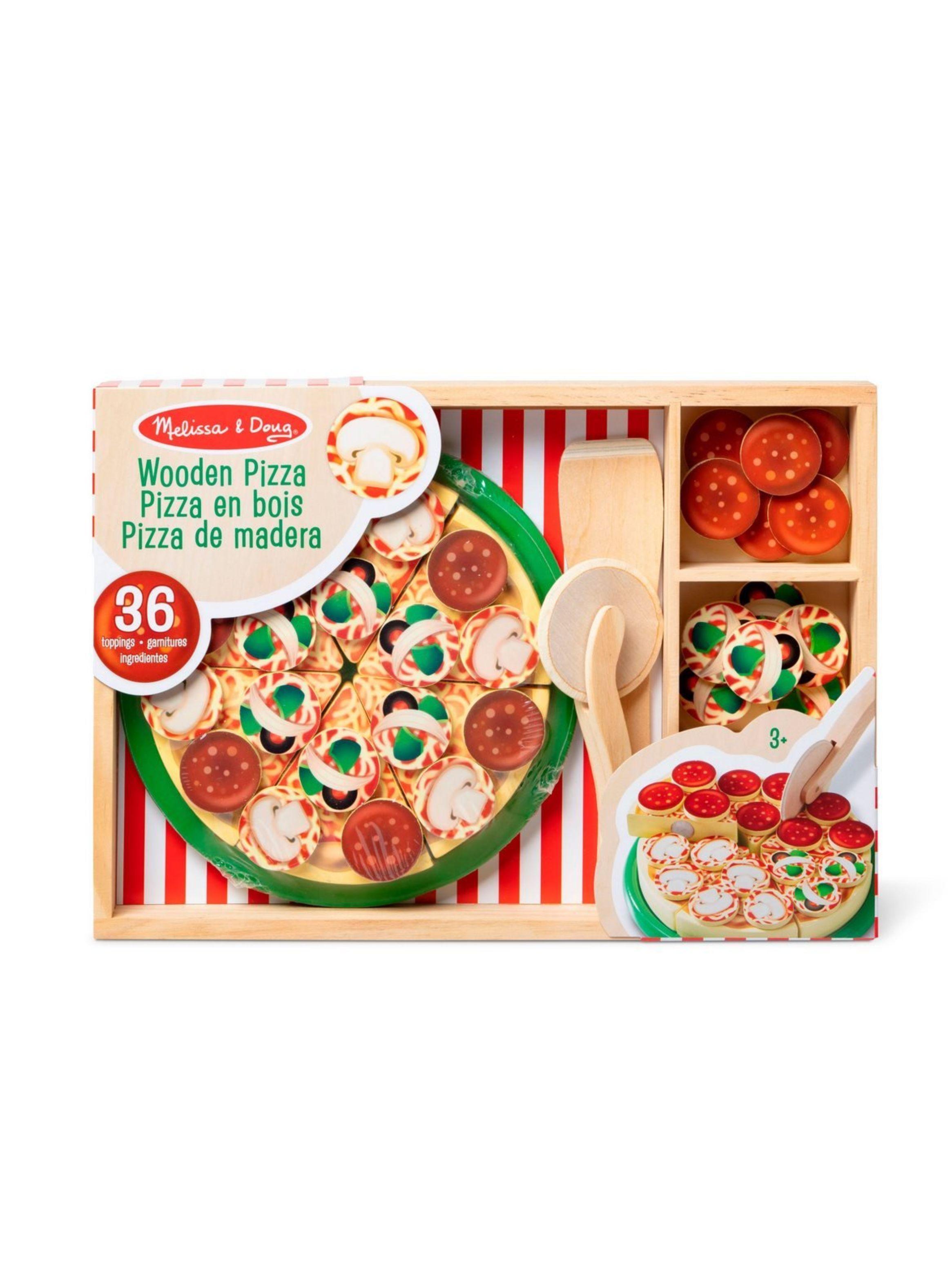 Juego de pizza de madera Melissa and Doug con ingredientes-2