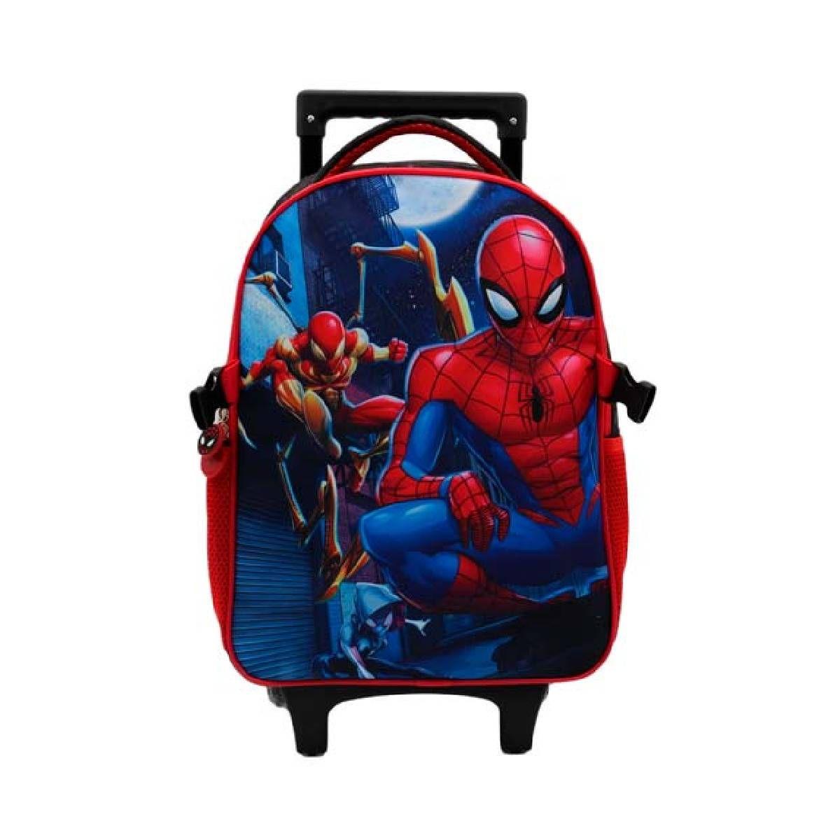 Mochila Con Ruedas+ Lonchera 38 Cm Spiderman-2