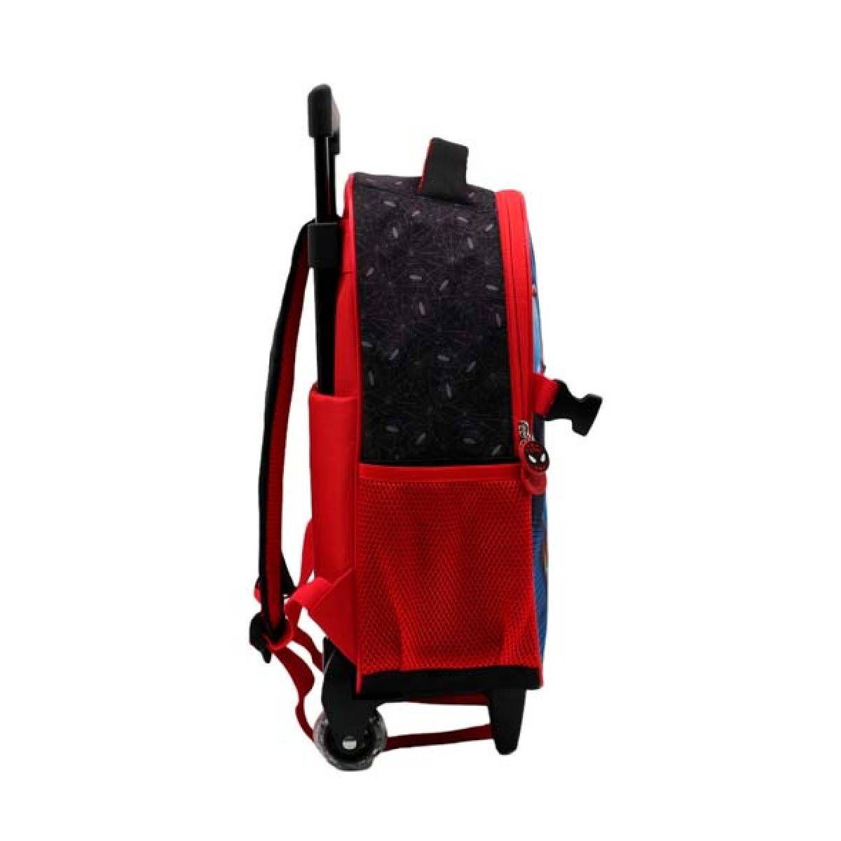Mochila Con Ruedas+ Lonchera 38 Cm Spiderman-4