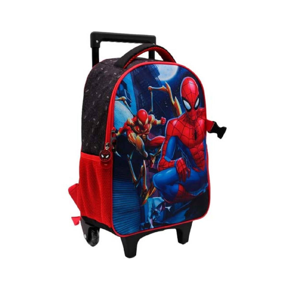 Mochila Con Ruedas+ Lonchera 38 Cm Spiderman-6