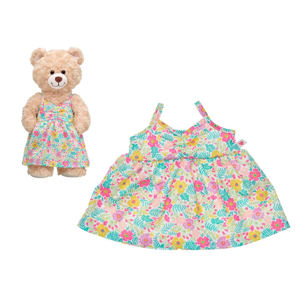 Vestido Largo Floral  Build-A-Bear-1