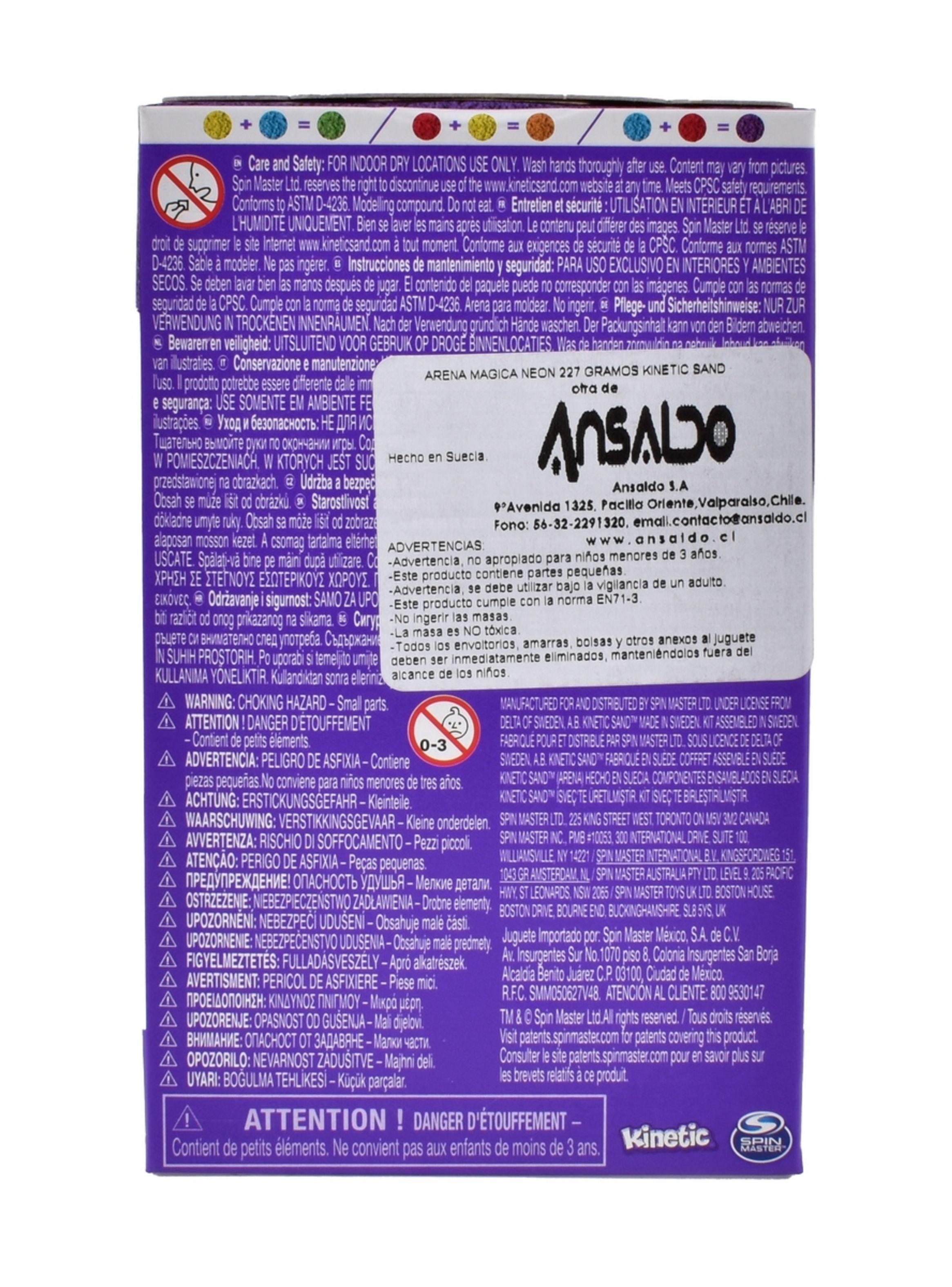 Arena Magica Neon 227 Gramos Kinetic Sand - Amarillo Neon-2