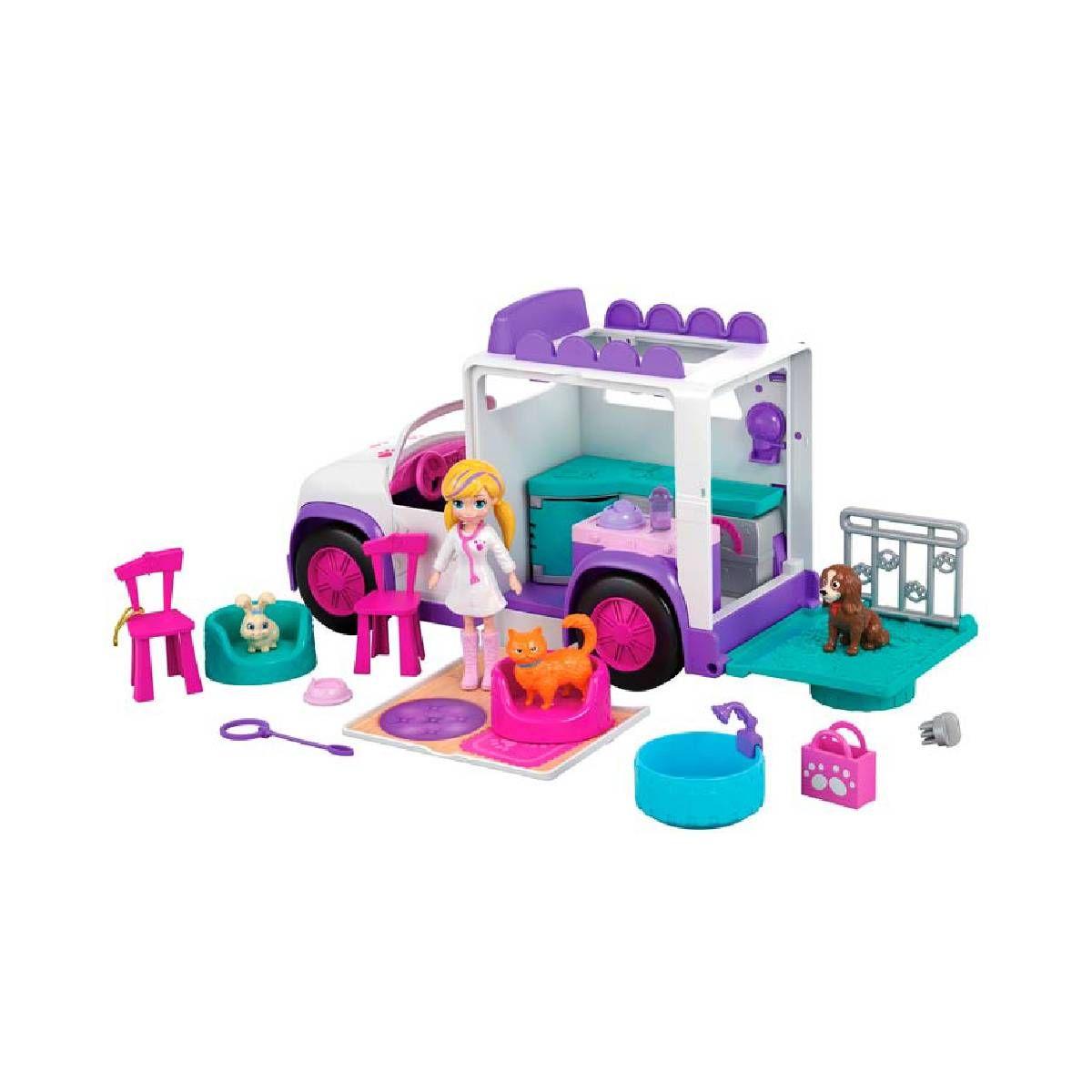 Polly Pocket Hospital Movil De Animalitos-6