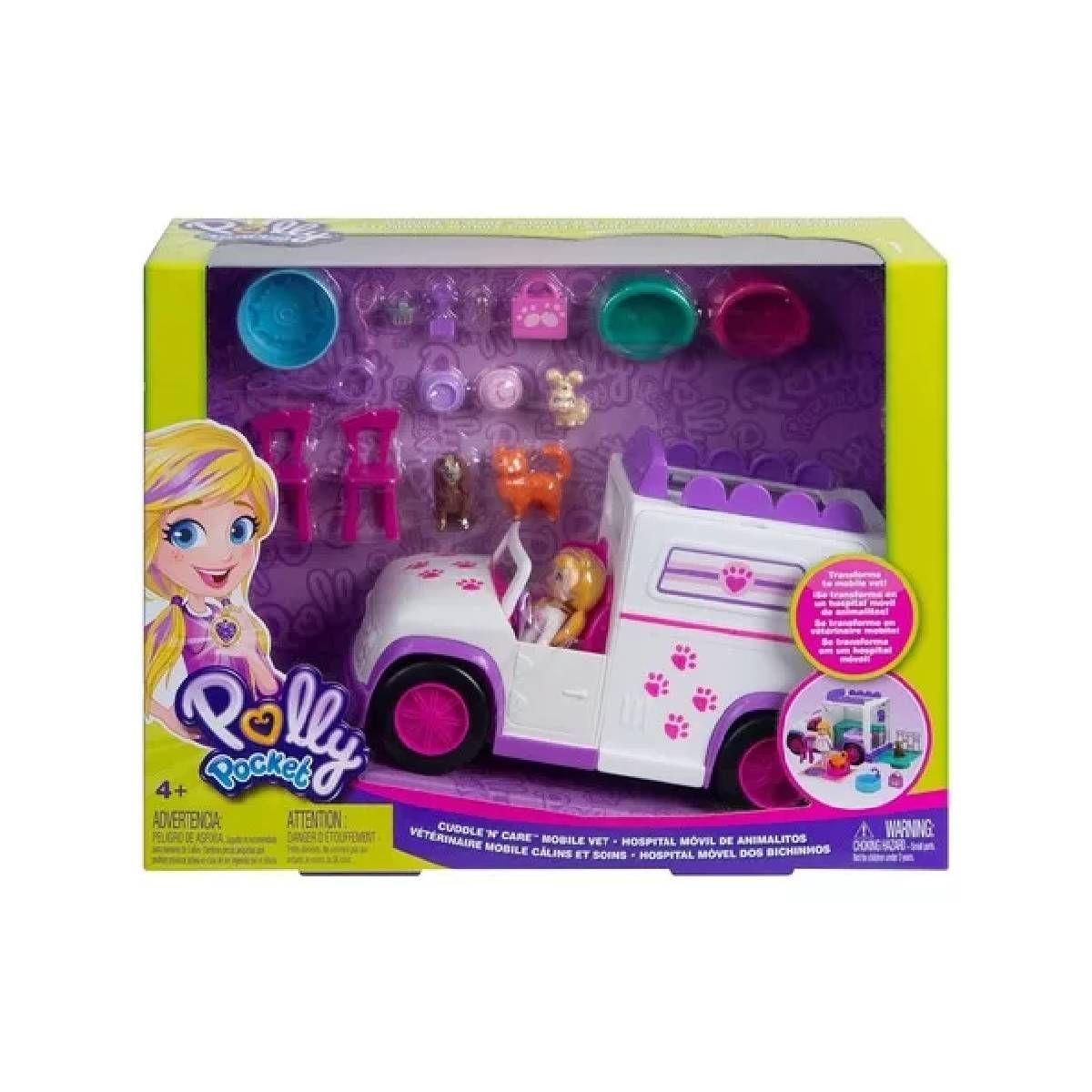 Polly Pocket Hospital Movil De Animalitos-7