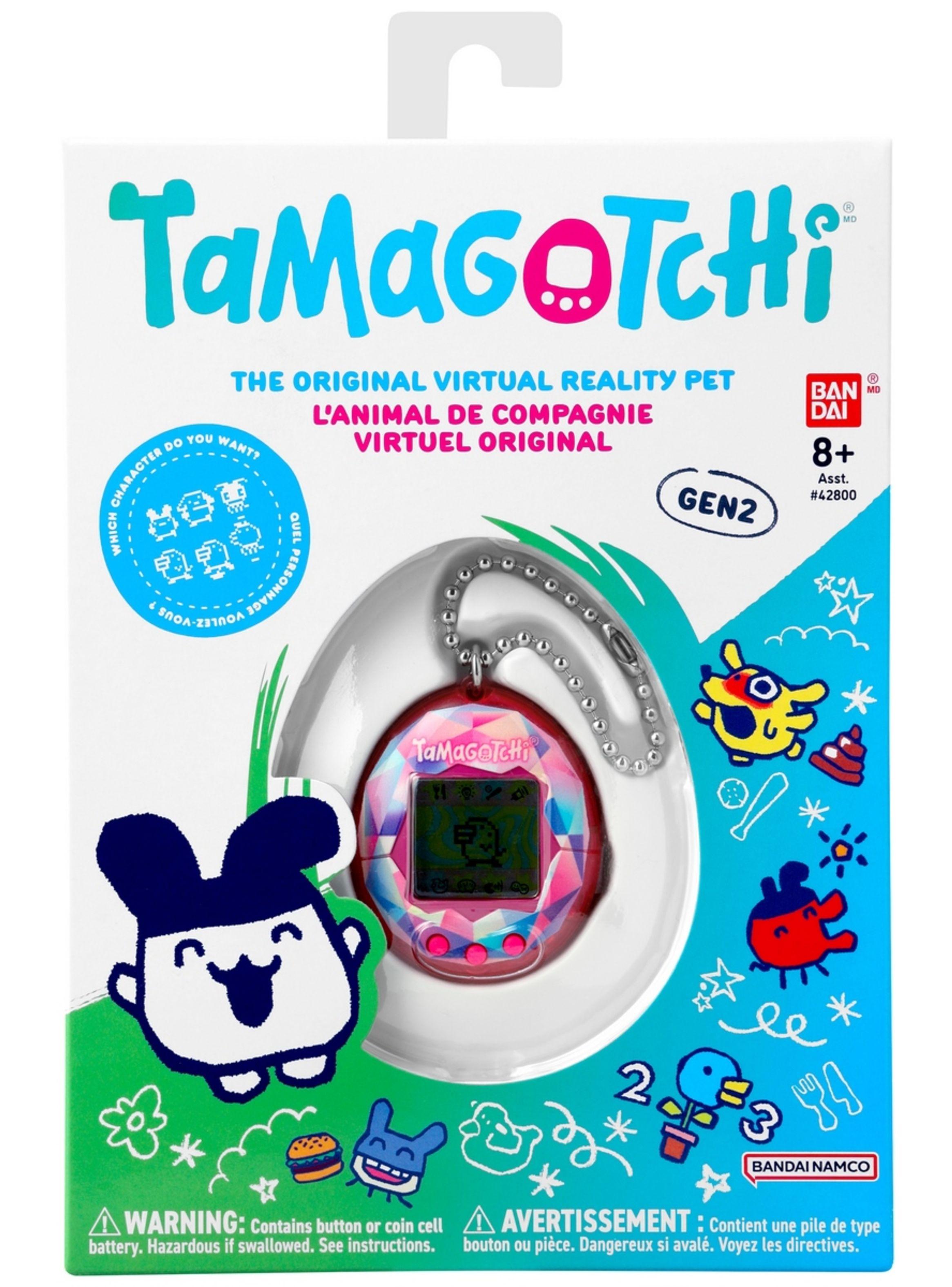 Mascota virtual tamagotchi de bandai - pink treasure jewel-2