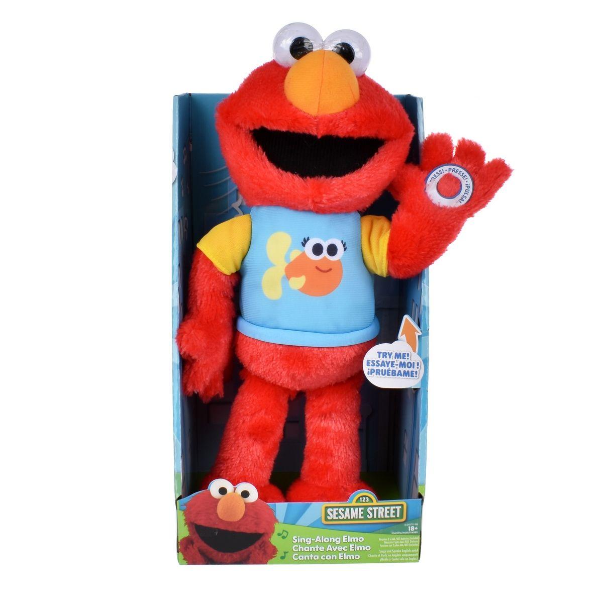 Peluche Musical 33 Cm Plaza Sesamo - Canta Con Elmo-2