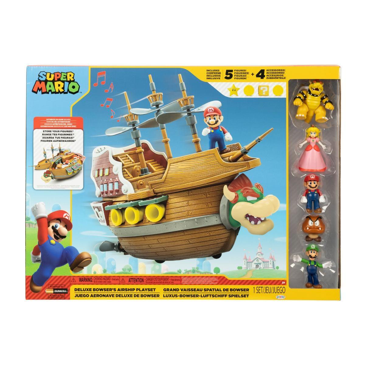 NINTENDO 6 CM  PLAYSET SUPER MARIO BOWSER BARCO DELUXE-7