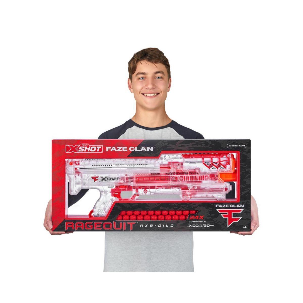 Lanzador Transparente Orbit Con 24 Pelotas X-shot Chaos-1