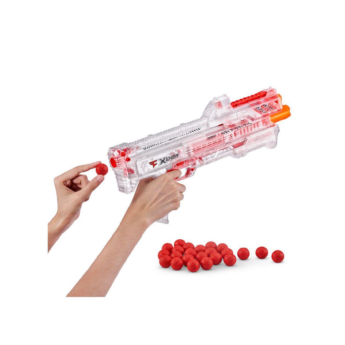 Lanzador Transparente Orbit Con 24 Pelotas X-shot Chaos-4