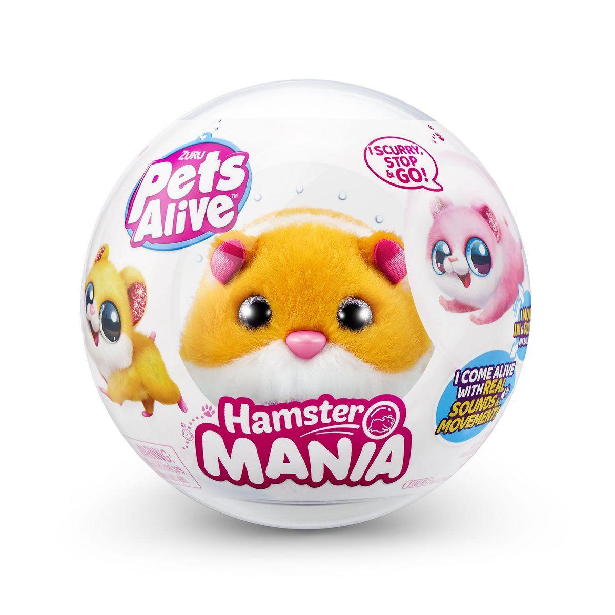 HAMSTER CAMINADOR EN BOLA PETS ALIVE ZURU - CAFÉ-2