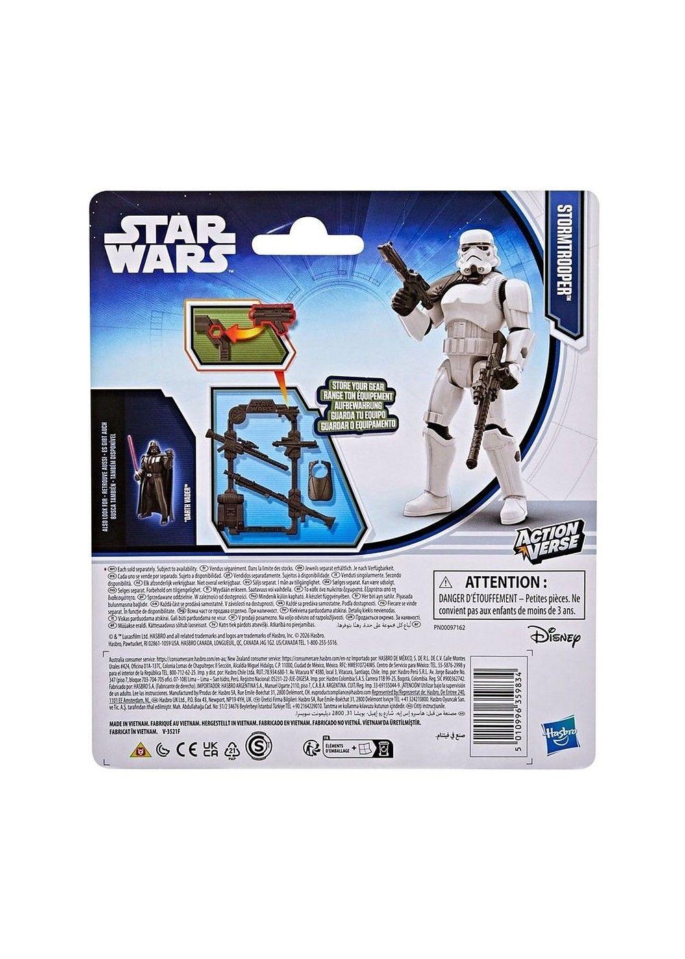 FIGURA STAR WARS CON ACCESORIO SAGA - STORMTROOPER-3
