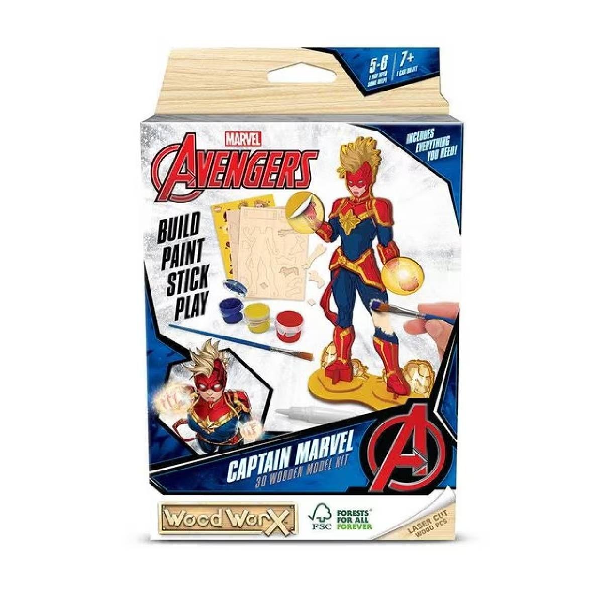 Wood Worx Marvel - Capitan Marvel-2