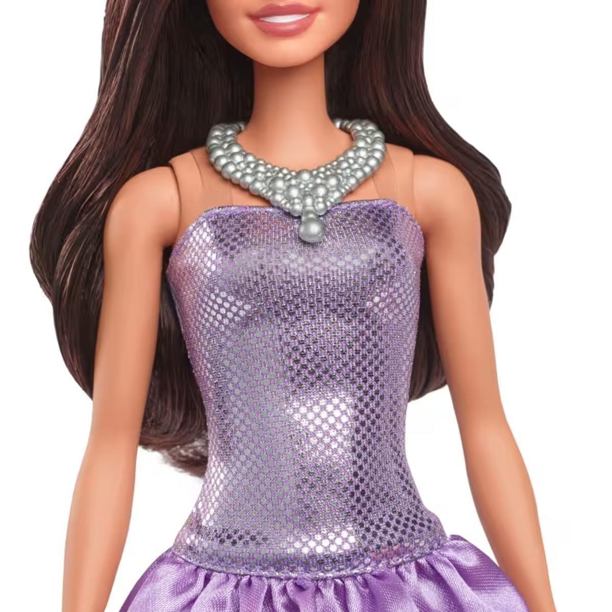 BARBIE FASHIONISTAS - VESTIDO METALICO MORADO-3