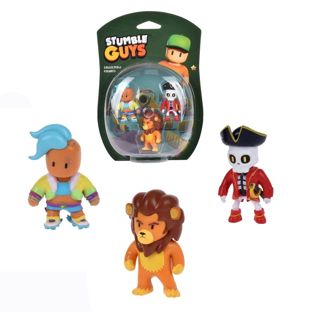 PACK 3 FIGURAS 5 CMS STUMBLE GUYS - LEONIDAS-0