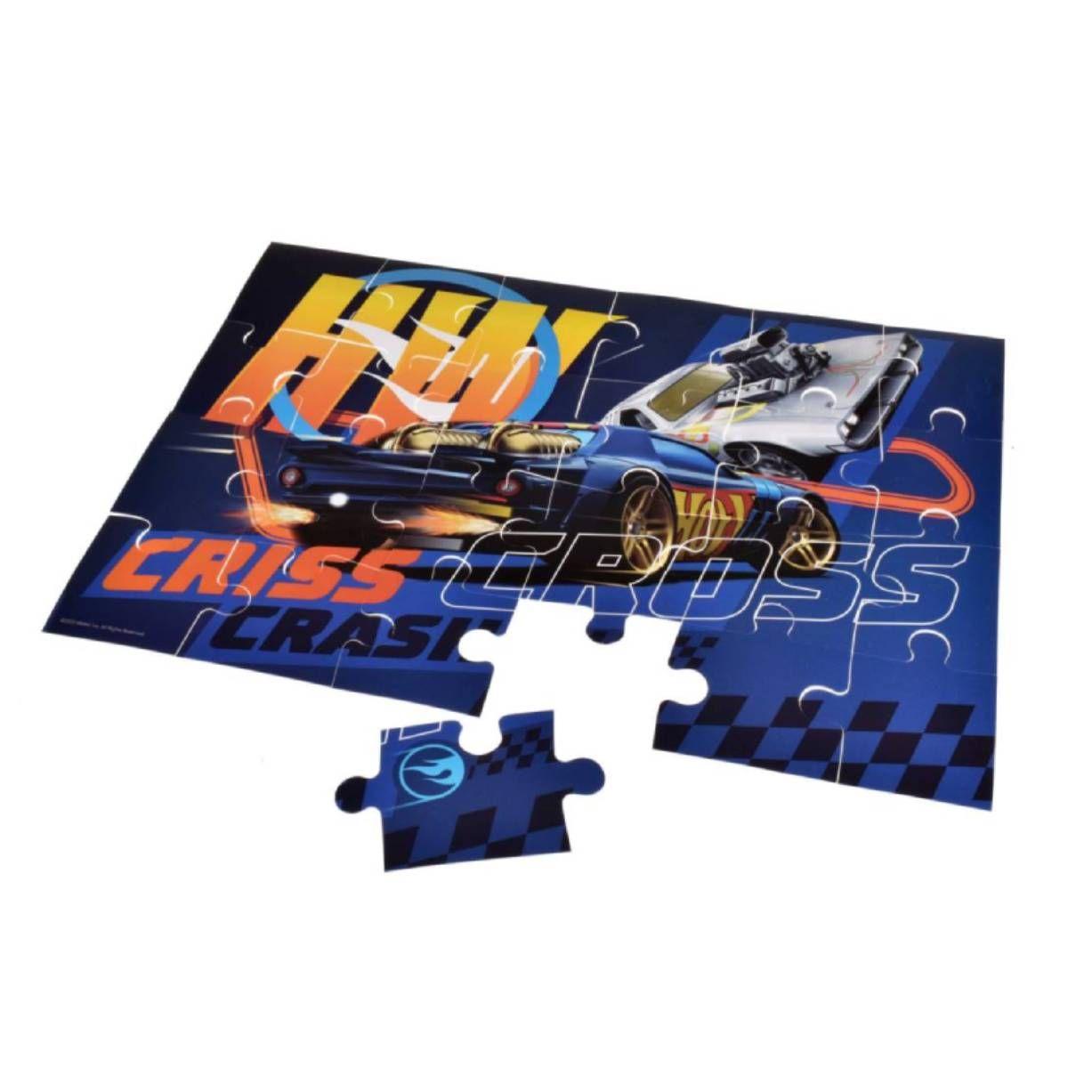 Puzzle 24, 48 Y 60 Piezas Hot wheels Mattel-1