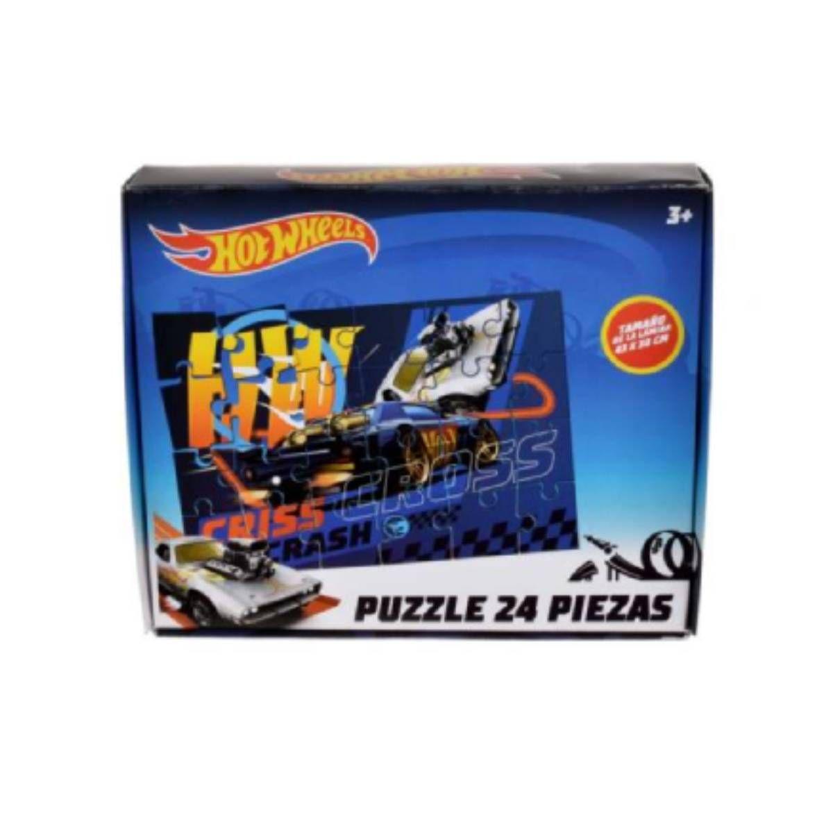 Puzzle 24, 48 Y 60 Piezas Hot wheels Mattel-2