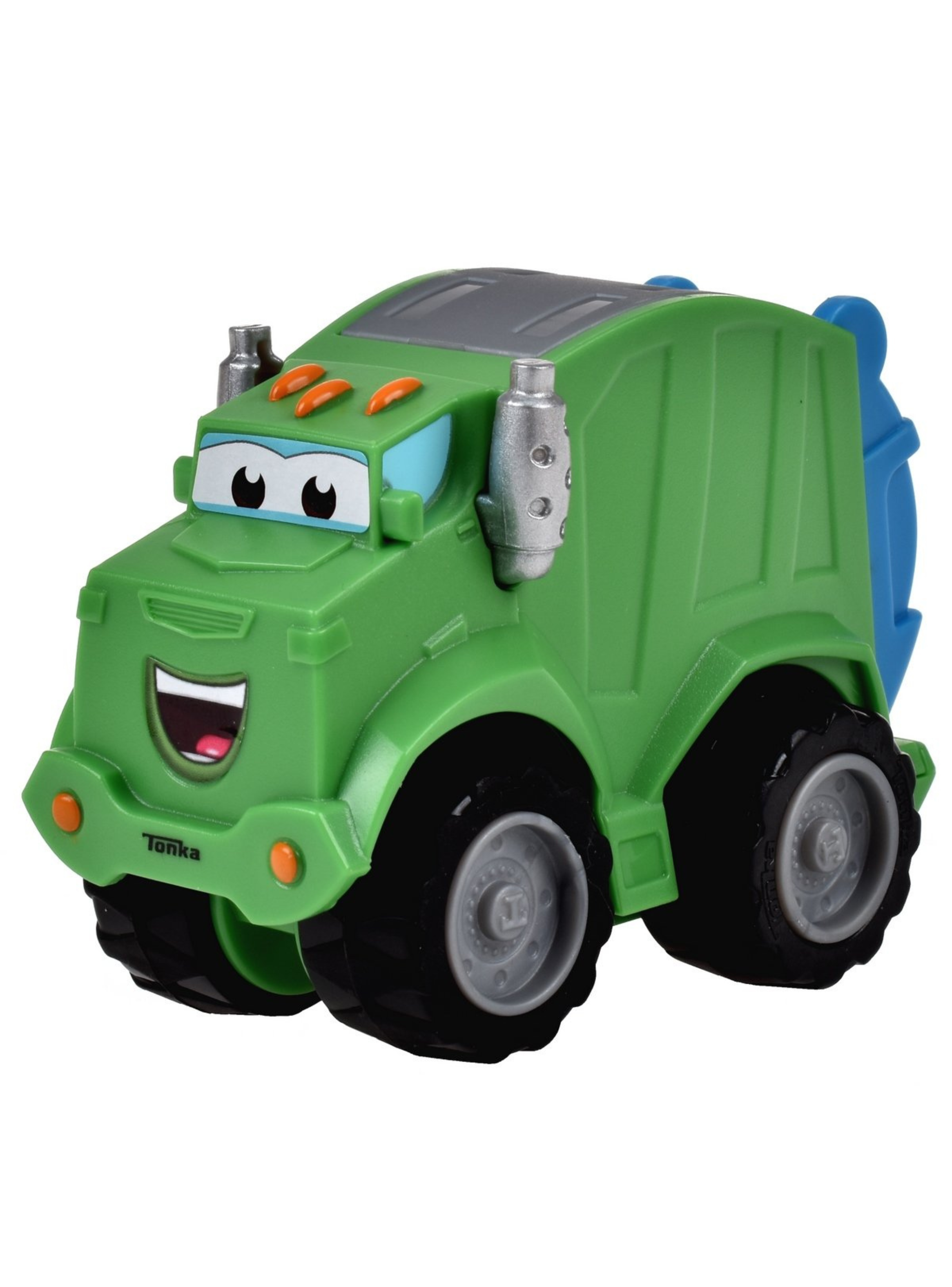 Vehículo pullback chuck and friends tonka - camión basura-3