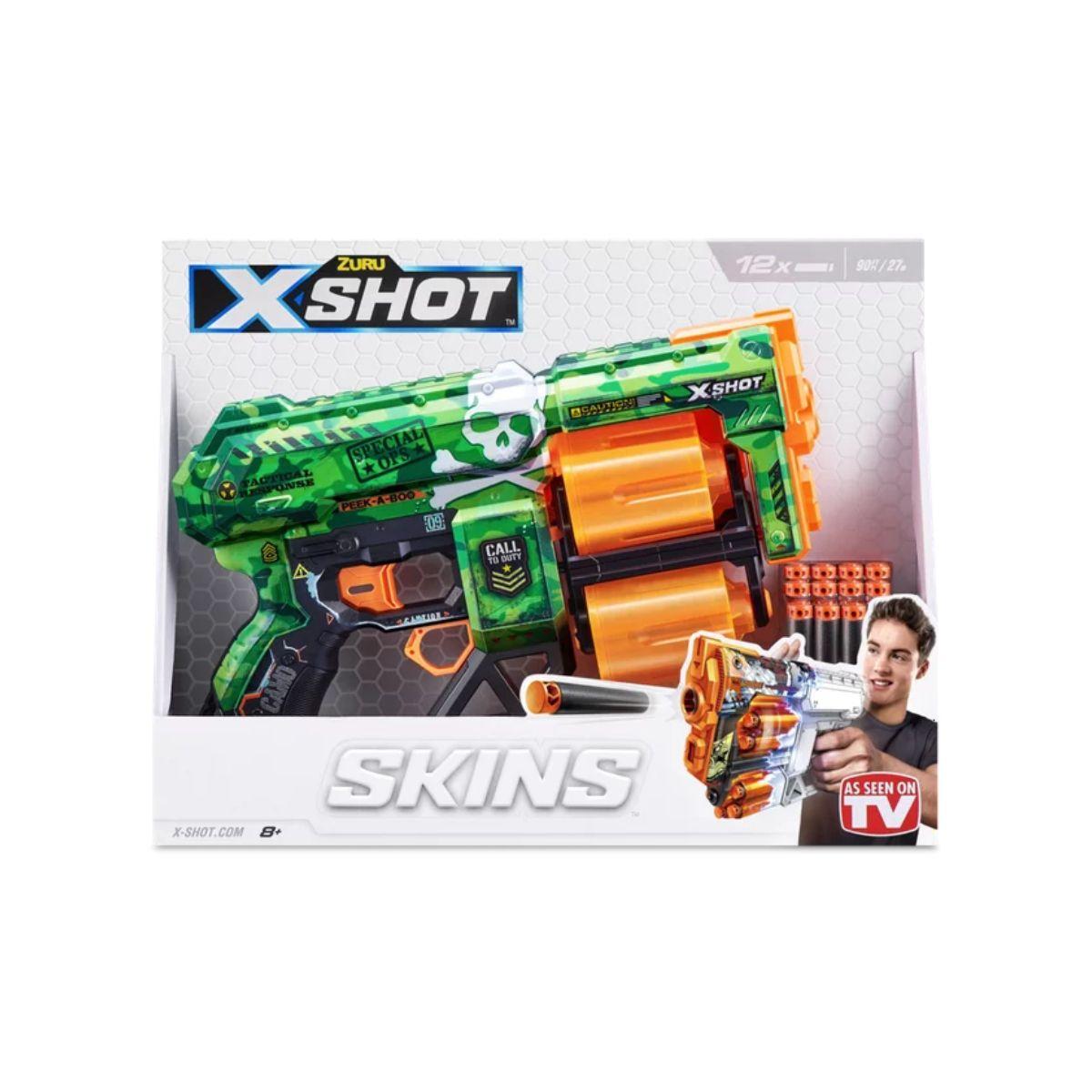 Lanza Dardos Dread Skins Con 12 Dardos X-Shot - Camo-8