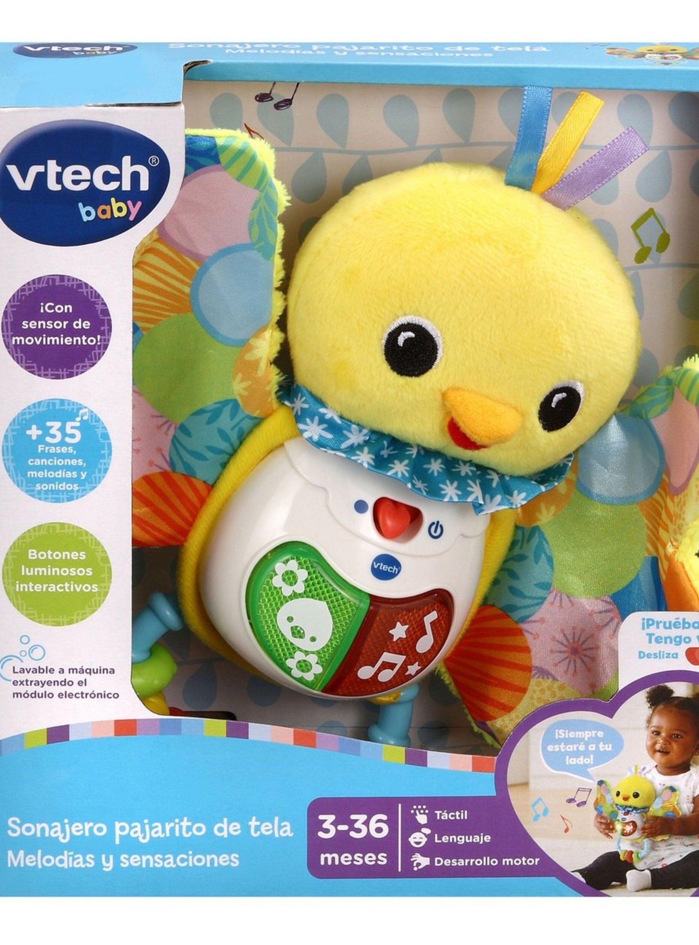 SONAJERO PAJARITO DE TELA MELODIAS YSENSACIONES VTECH-2