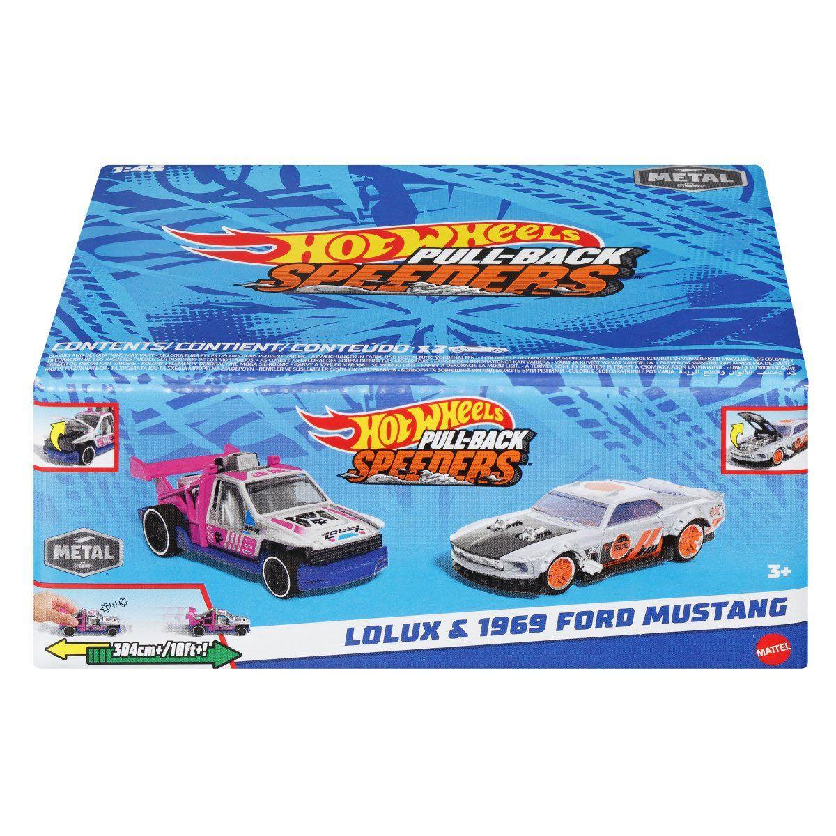 HOT WHEELS 2 AUTOS SORPRESA - LOLUX Y 1969 FORD MUSTANG-2