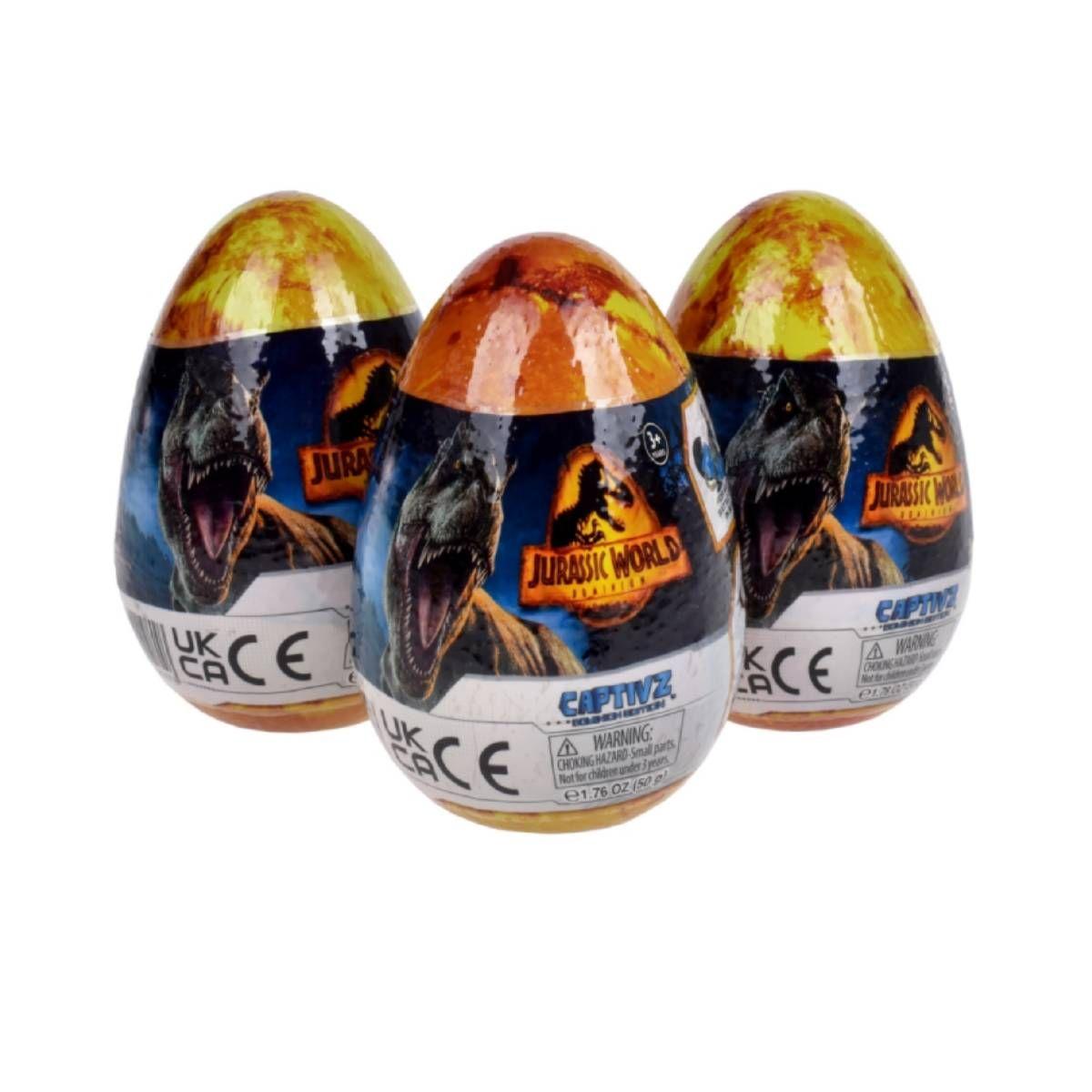 Pack 3 Huevos Con Dinosaurios Jurassic World Dominion-2