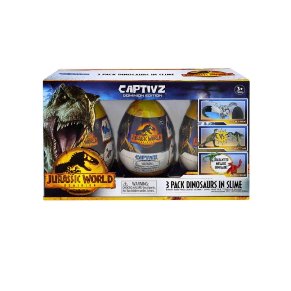 Pack 3 Huevos Con Dinosaurios Jurassic World Dominion-3