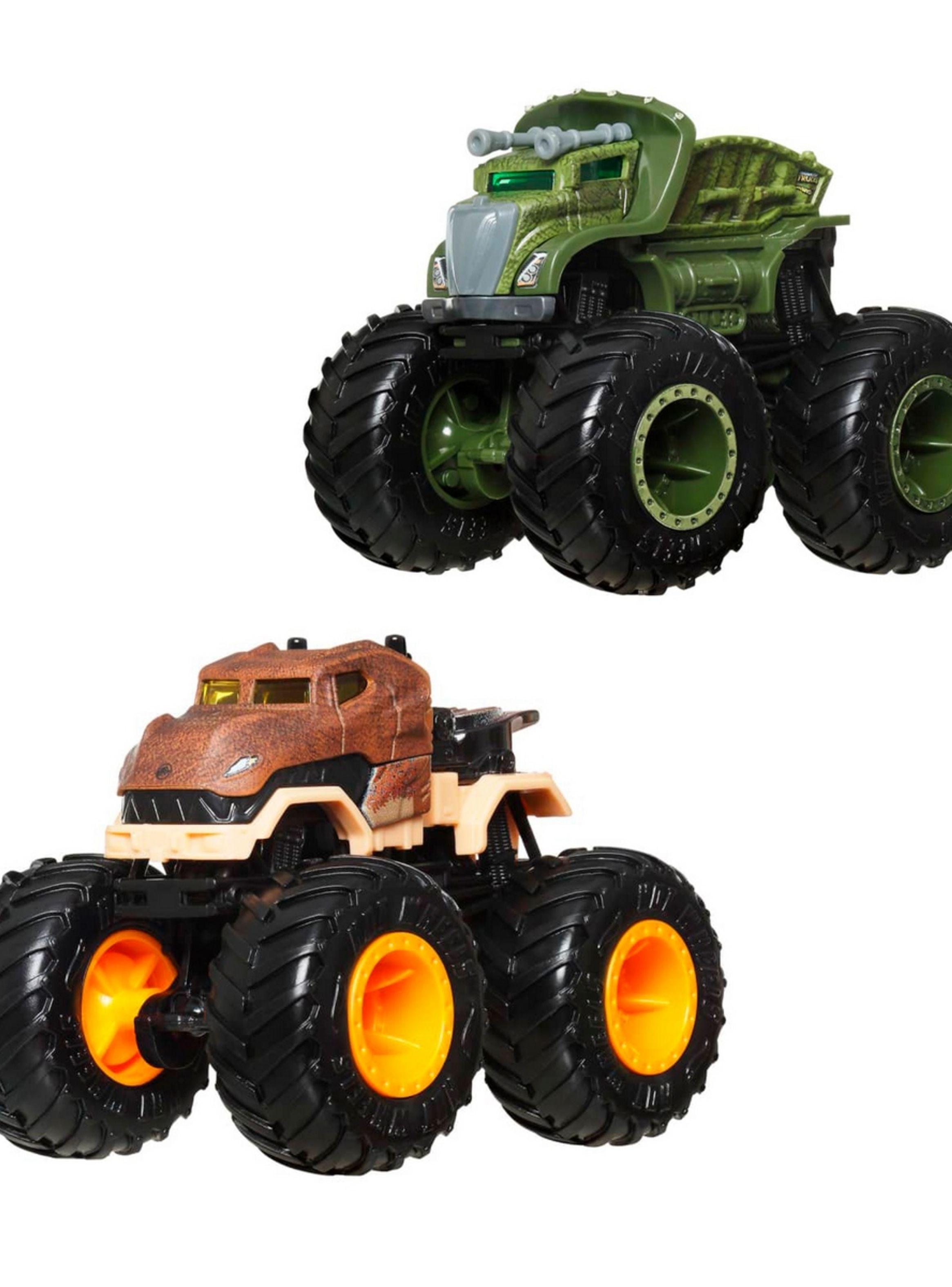 Hot Wheels M.Trucks Escala 1:64 - Rex Vs Triceratops-0