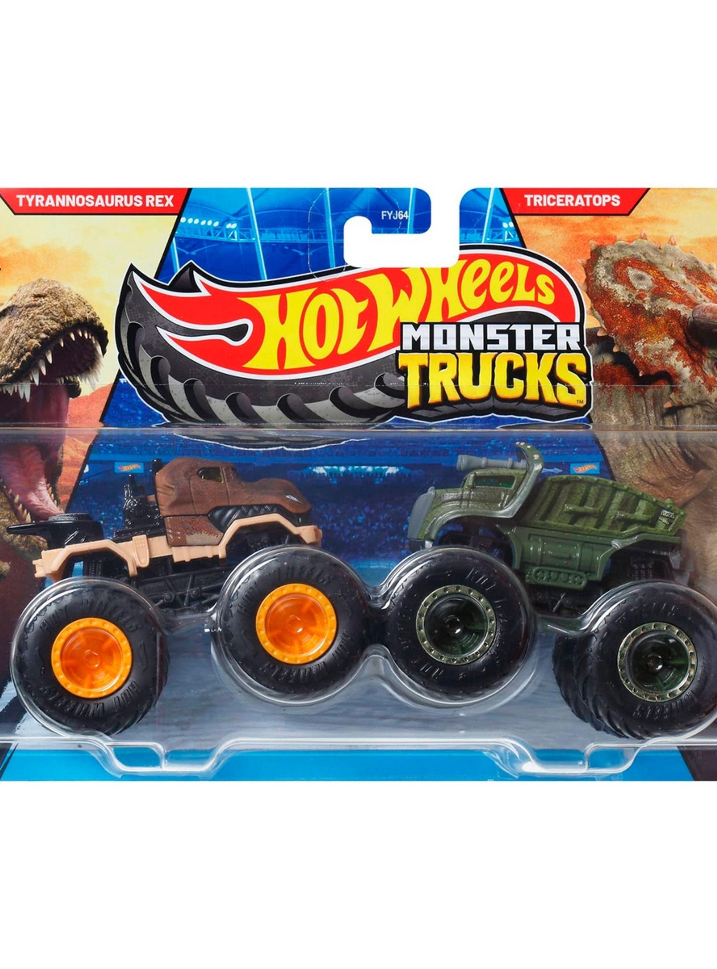 Hot Wheels M.Trucks Escala 1:64 - Rex Vs Triceratops-1