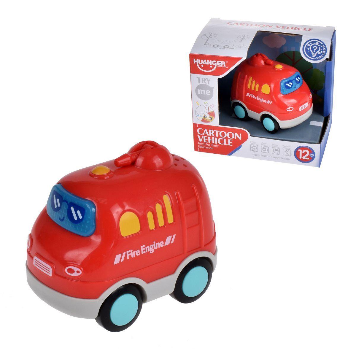 Vehiculos Infantiles Con Luces Y Sonidos - Bombero-0