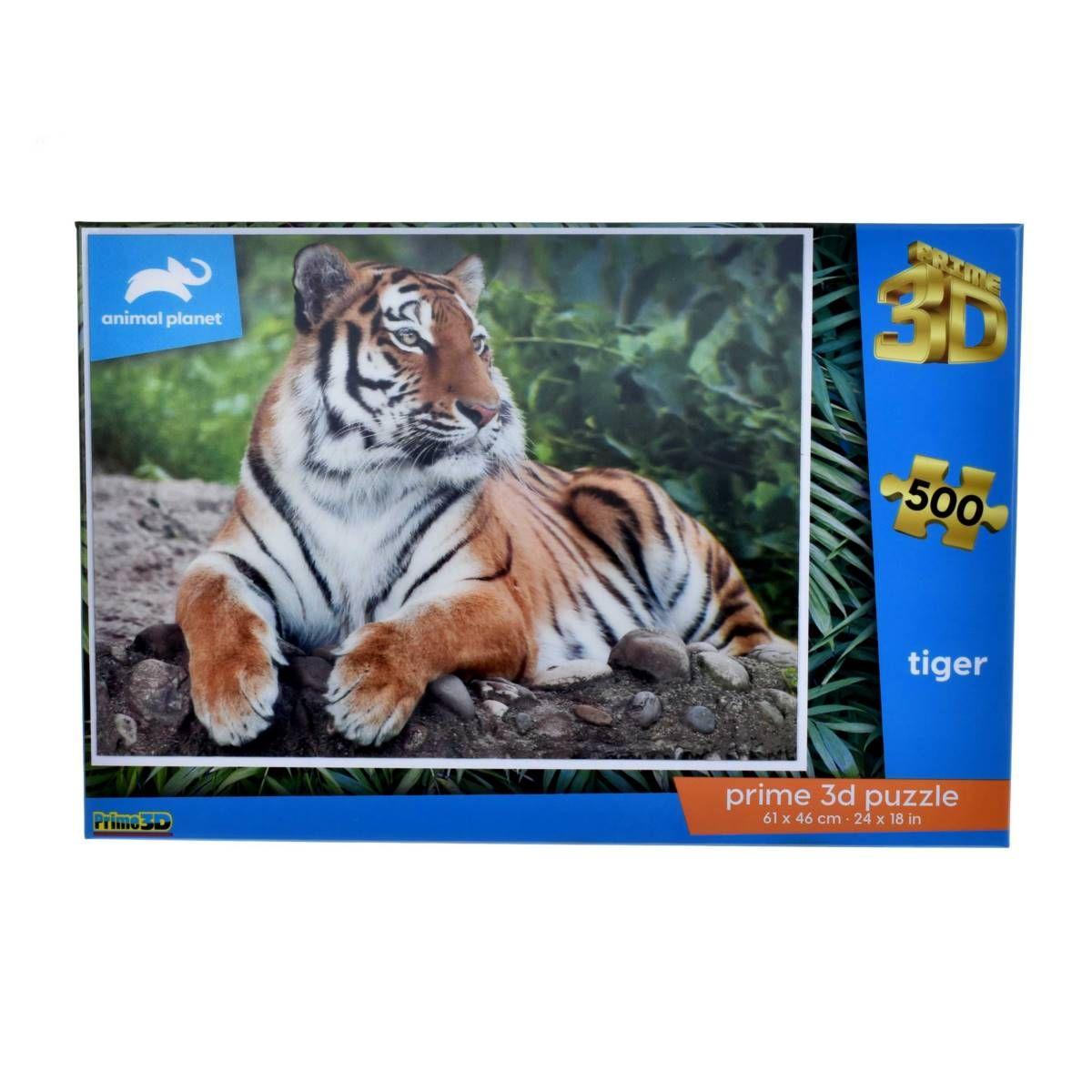 Puzzle 3d De 500 Piezas Discovery - Animal Planet - Tigre-0
