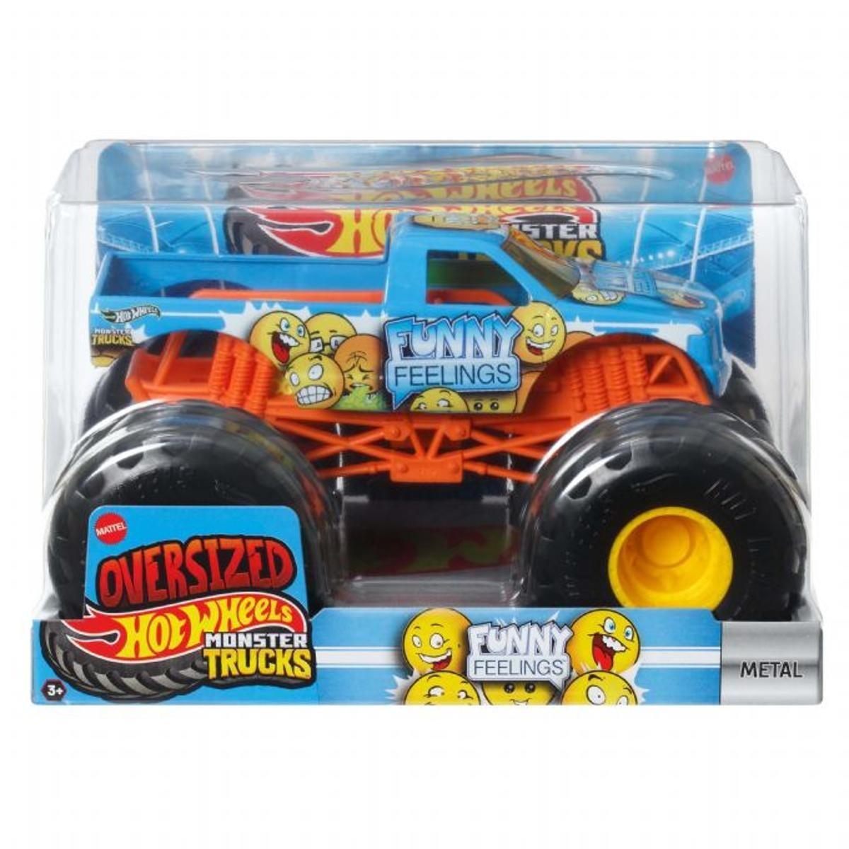 HOT WHEELS MONSTER TRUCKS ESCALA 1:24 - FUNNY FEELINGS-1